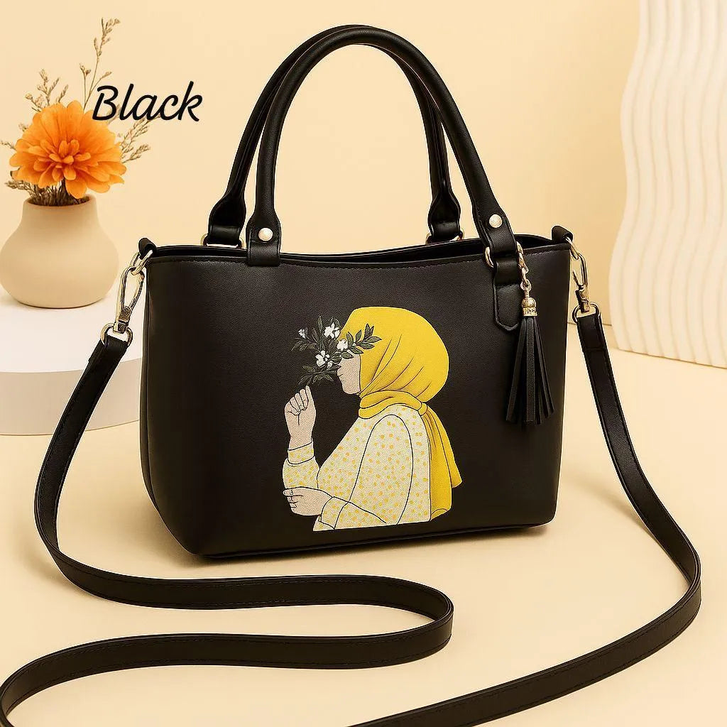 Women's PU Leather Printed Shoulder Bag