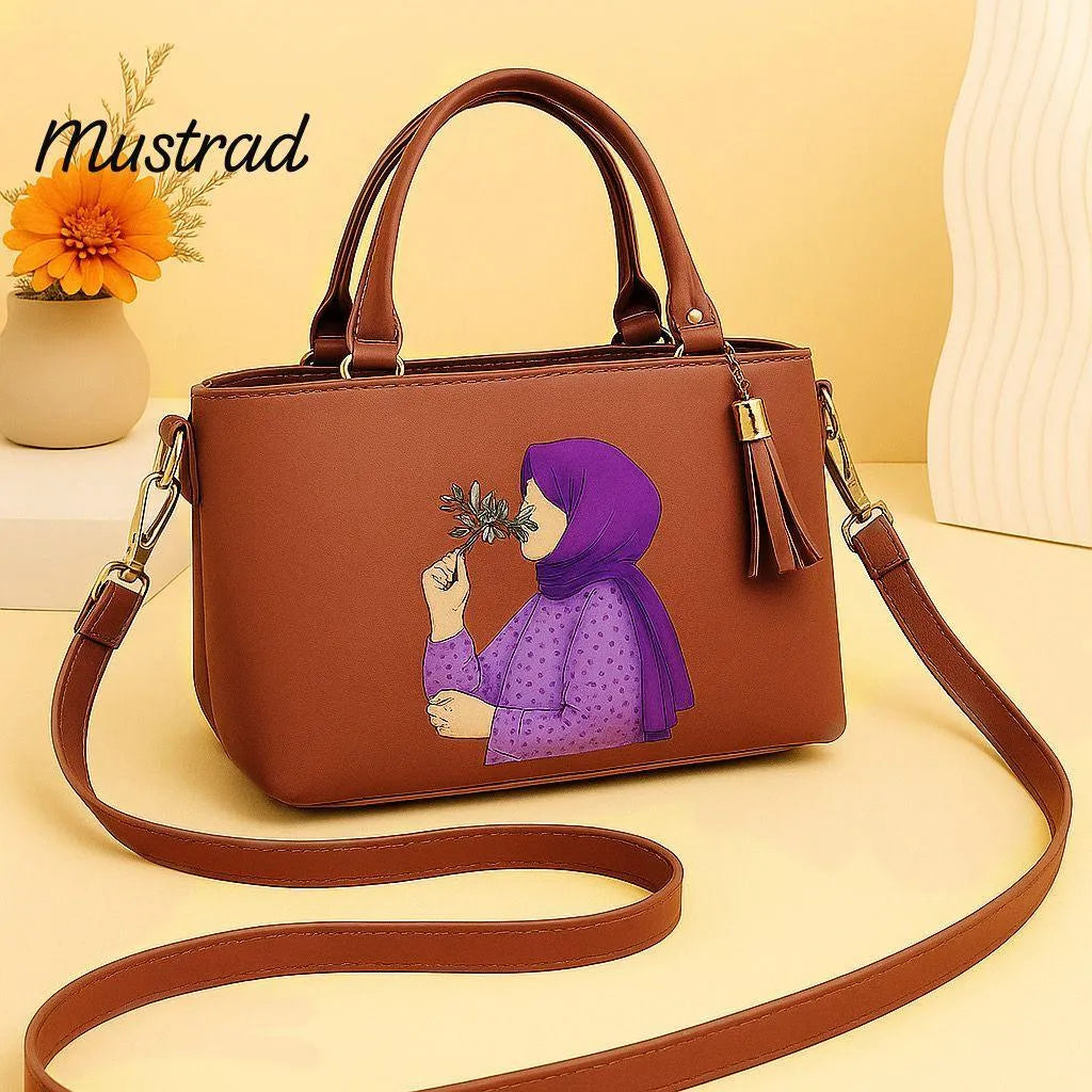 Women's PU Leather Printed Shoulder Bag