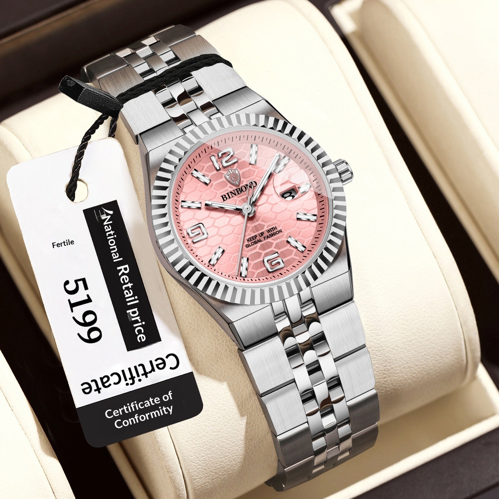 Womens Waterproof Casual Watch New Korean-style Fashion Design