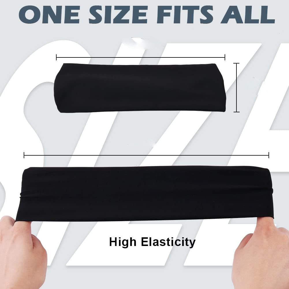 5-Pack- Unisex Sports Fitness Headband
 And Sweatband