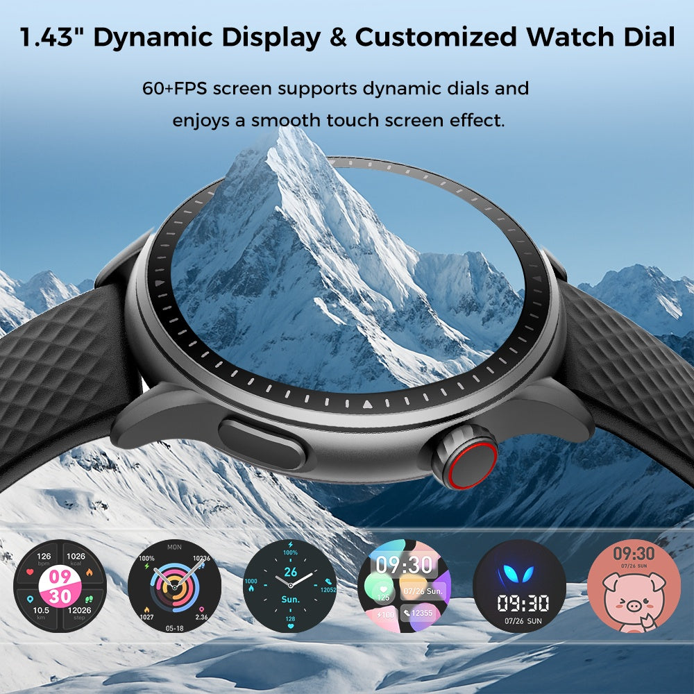 New 1.43-inch Disc Smart Watch Fitness Tracker