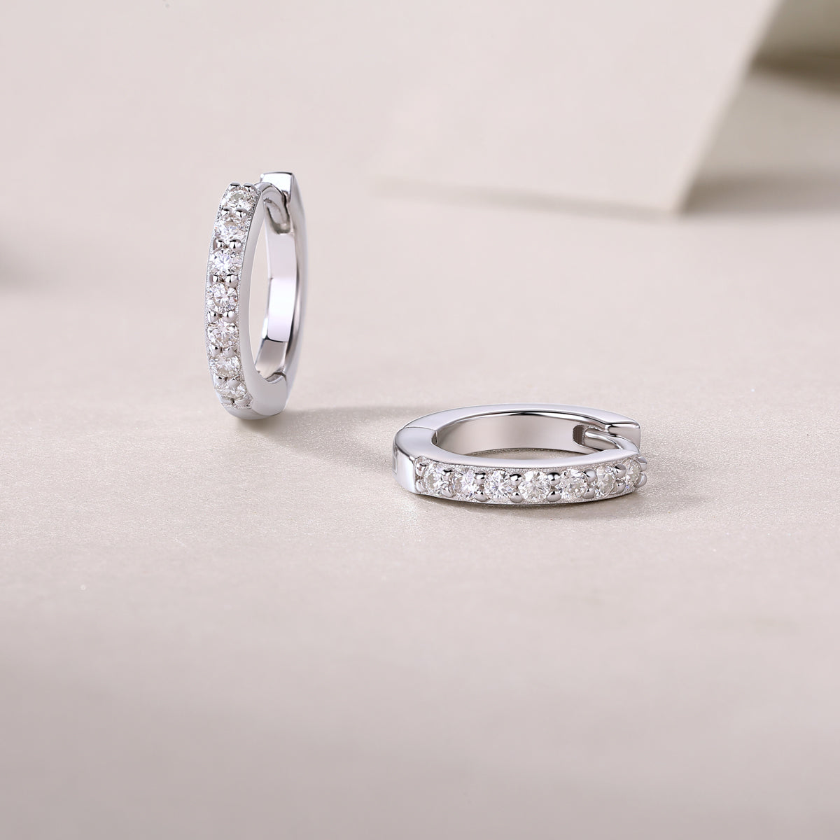 Sure Diamond Set Moissanite Silver Earrings Luxury Fashion Diamond Earrings Stud Earrings