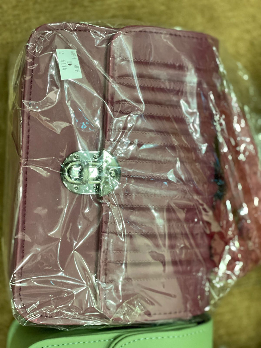 Quilted Handbag with Faux Fur Handle – Trendy Women’s Shoulder Bag