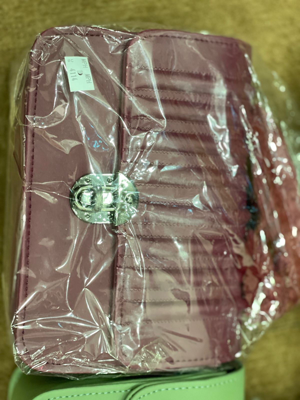 Quilted Handbag with Faux Fur Handle – Trendy Women’s Shoulder Bag