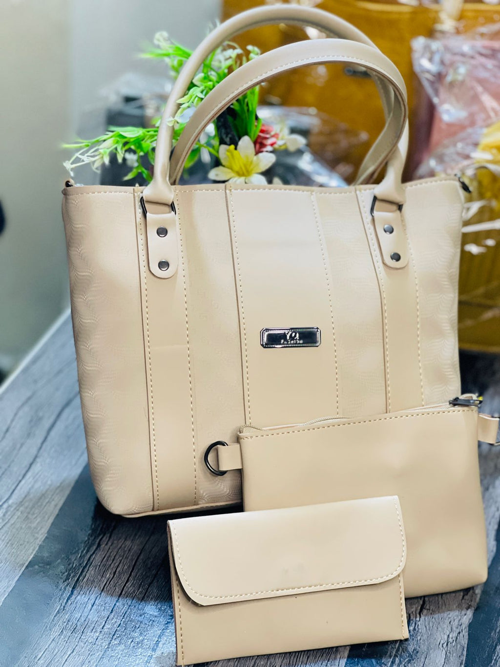 3 pic Elegant Women Handbag – Premium Quality Ladies Shoulder & Hand Bag