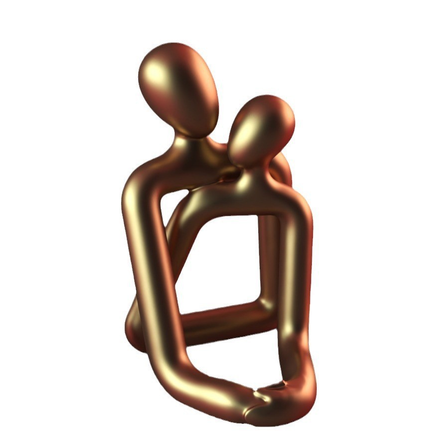 Heartwarming Loving Couple Resin Statue - A Timeless Modern Home Decor Accent For Bookshelves, Office Desks, And Nightstands Valentine
's Day Gift