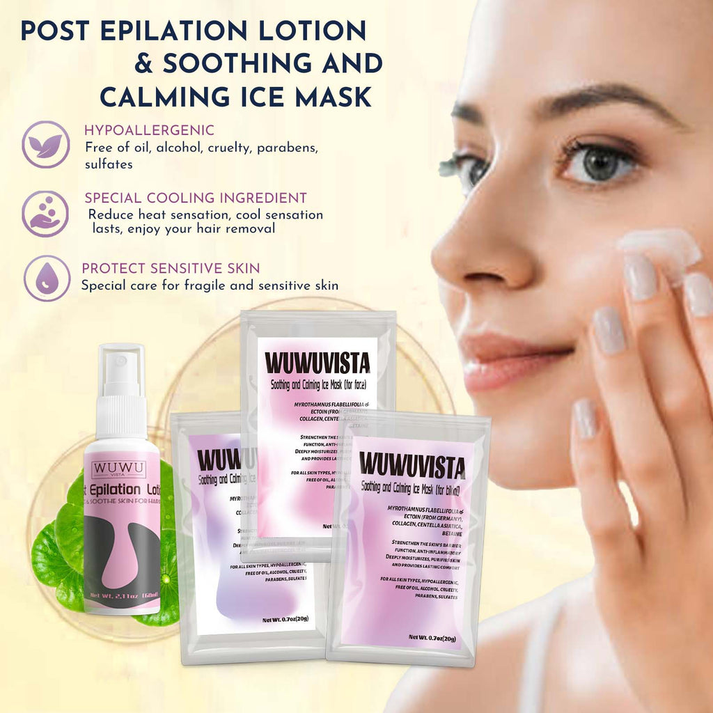 Waxing Kit WUWUVISTA 23 Items Hair Removal Wax Kit With Wax Warmer Waxing Beads For Face, Brazilian, Full Body, Bikini, Sensitiive Skin  Skin Suitable For Plugs Of American, European Specification