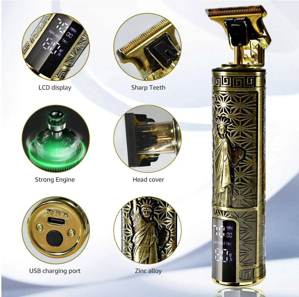 Beard Trimmer Hair Clippers Cordless Hair Cutting Kit Barber Shaving Machine For Men USB Rechargeable 1 PCS