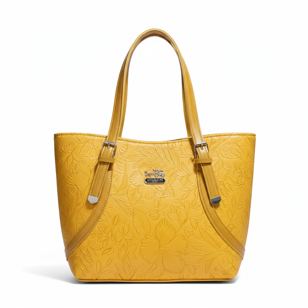 Yellow Coach Bag with New Background